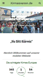 Mobile Screenshot of kirmesverein.de